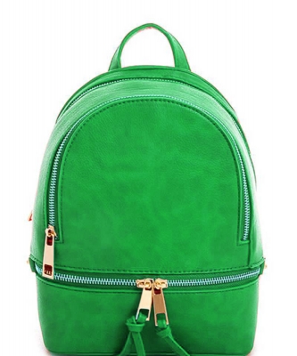 Fashion zipper Cute Backpack LP1082 GREEN